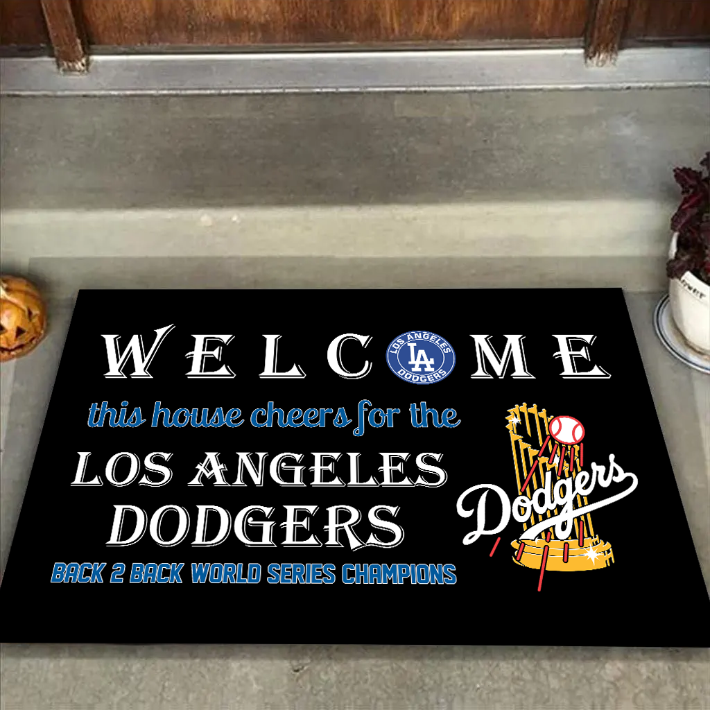 Welcome This House Cheers for The Champions Mat for LA Fans
