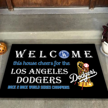 Welcome This House Cheers for The Champions Mat for LA Fans