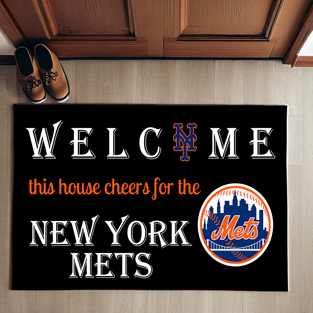 Welcome This House Cheers for New York Mets Doormat