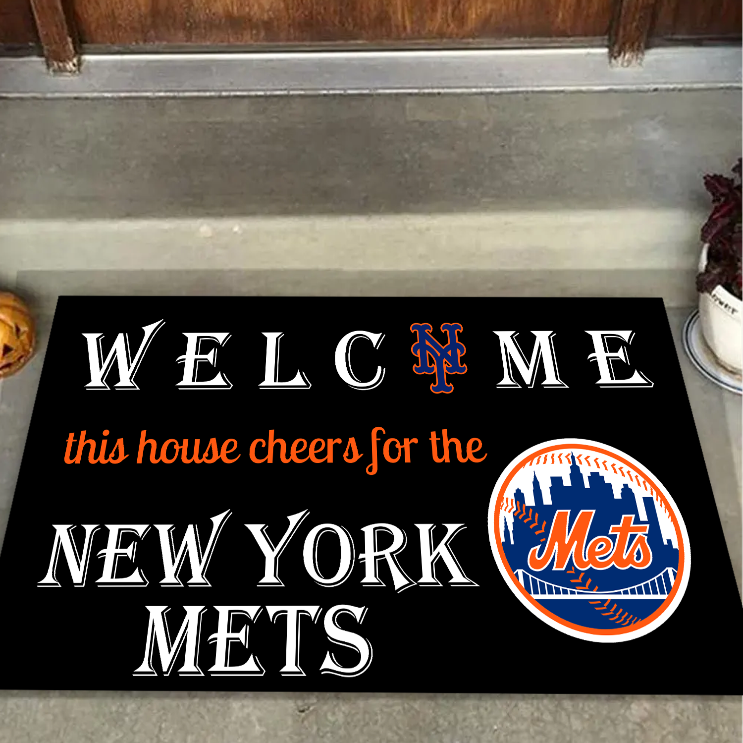 Welcome This House Cheers for New York Mets Doormat