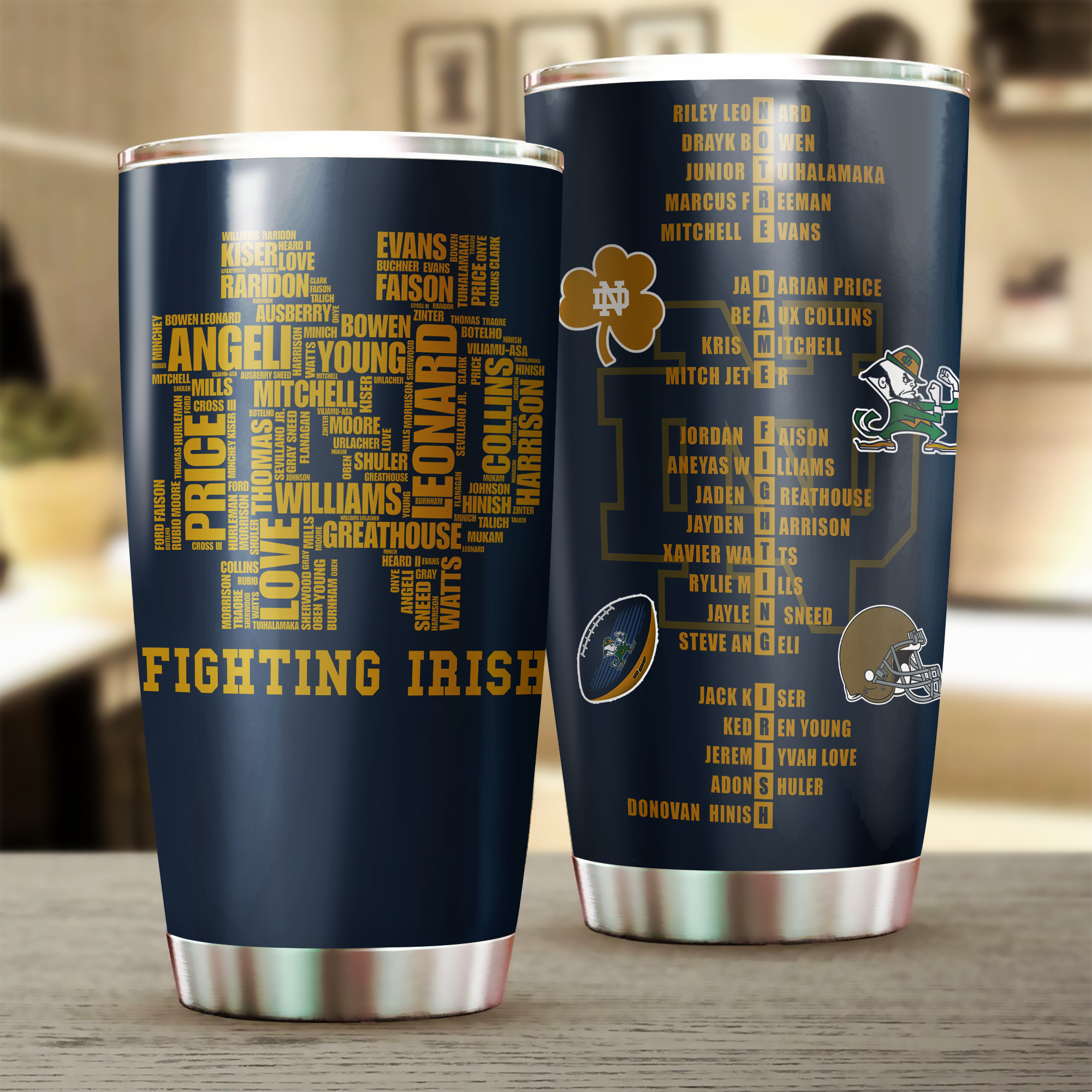 Notre Dame Fighting Irish 2024-25 Tumbler for Fans