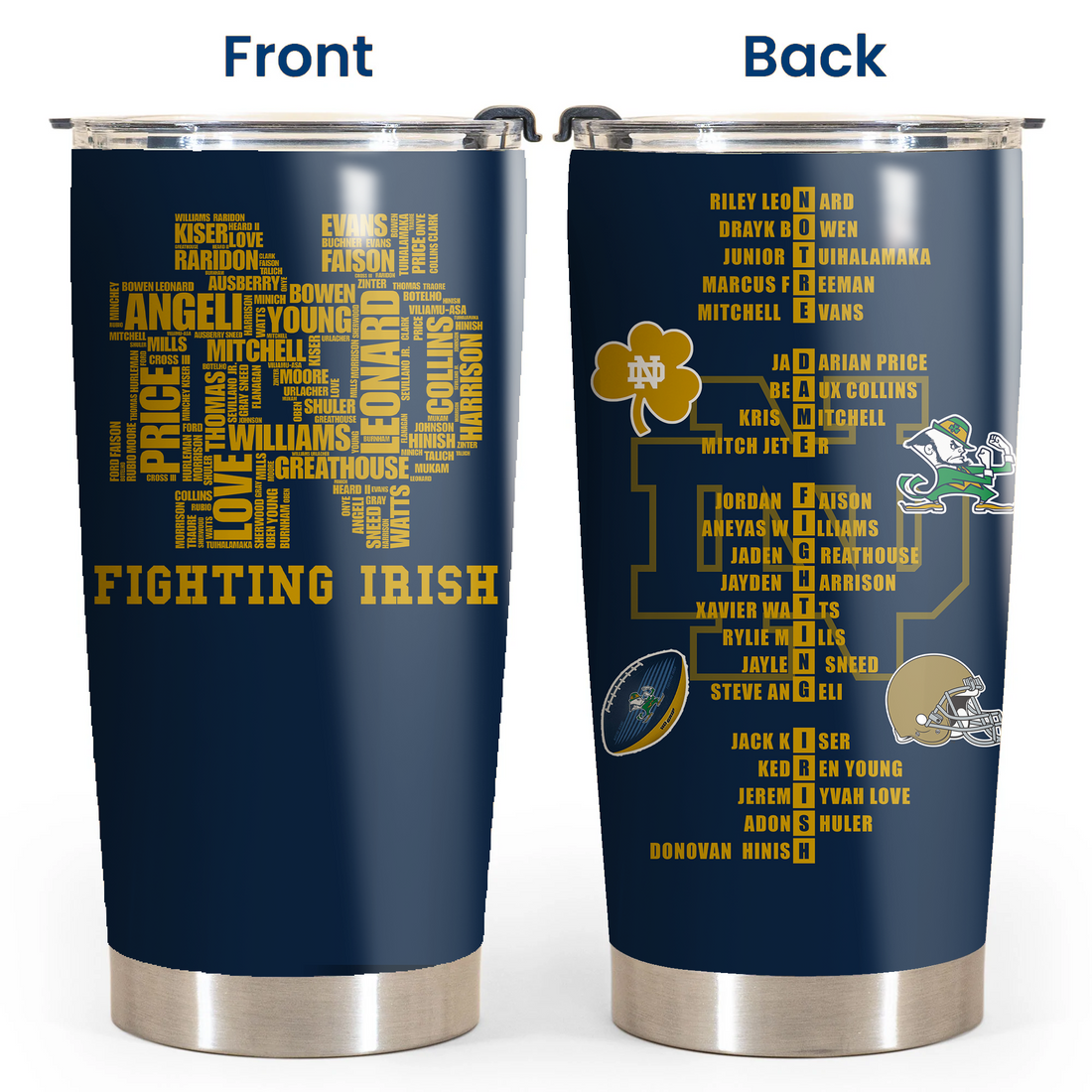 Notre Dame Fighting Irish 2024-25 Tumbler for Fans