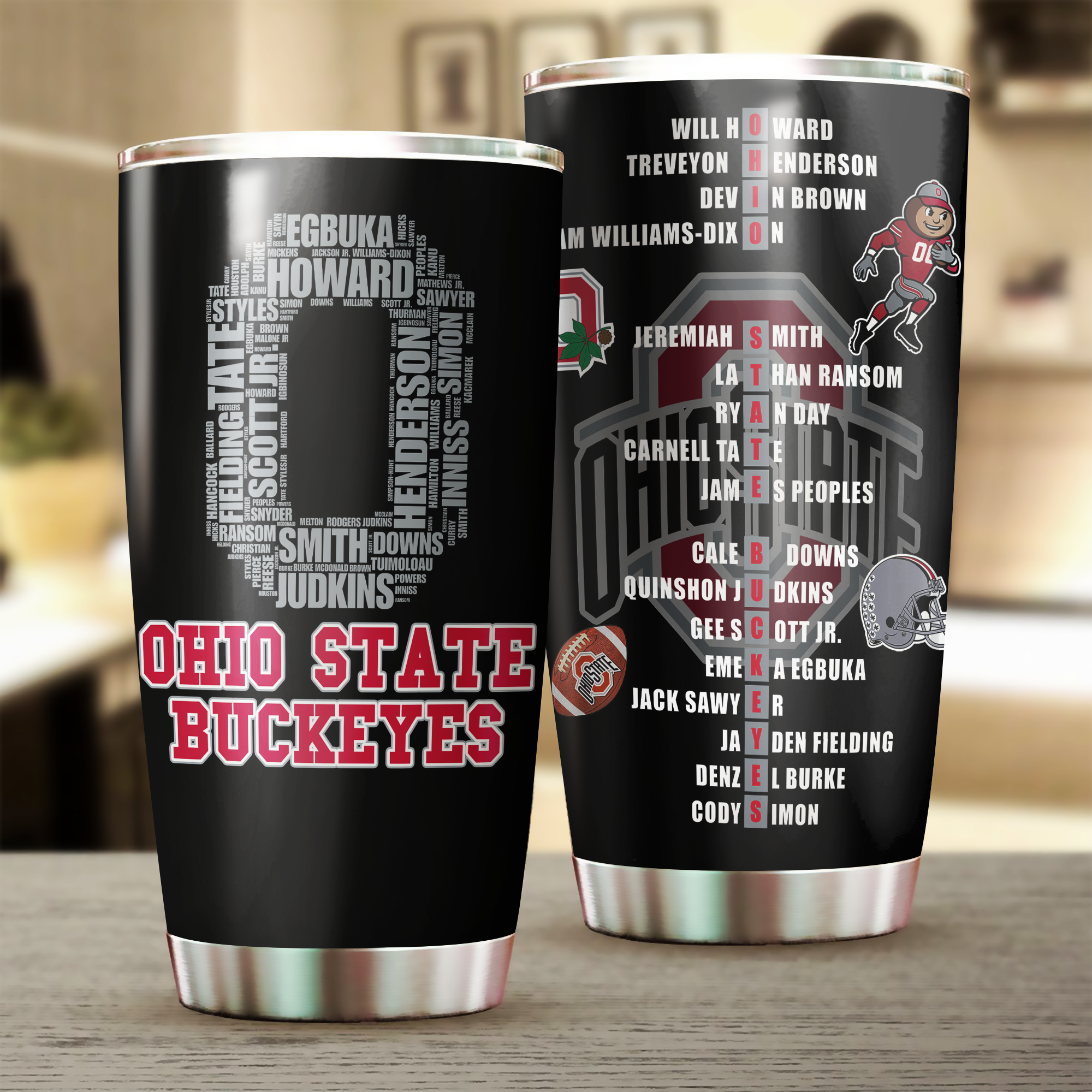 Ohio State Buckeyes 2024-25 Players Tumbler for Fans