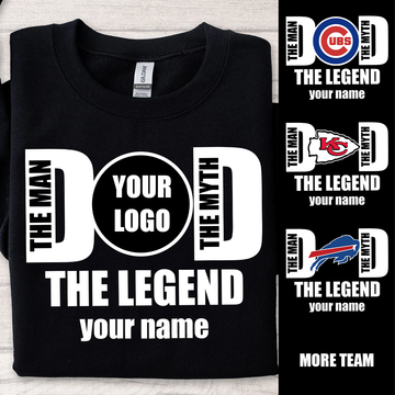 Personalized Dad The Man The Myth The Legend Shirt, Custom Father’s Day Gift