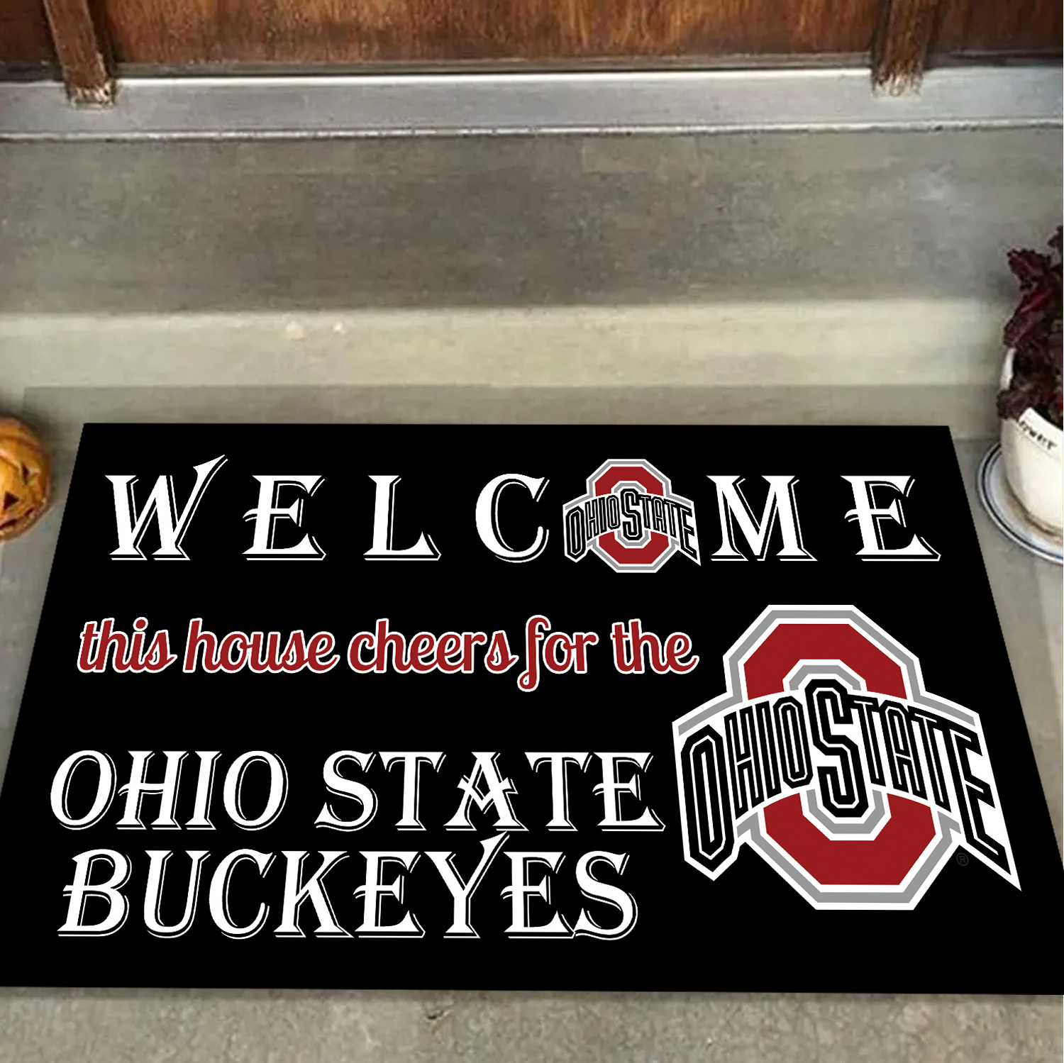 Welcome This House Cheers for The Ohio State Doormat for Fans