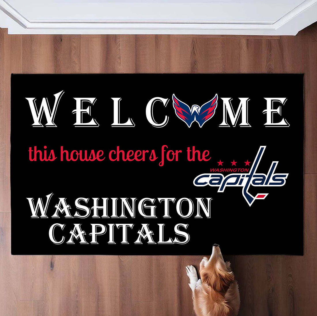 Welcome This House Cheers for Washington Capitals Doormat