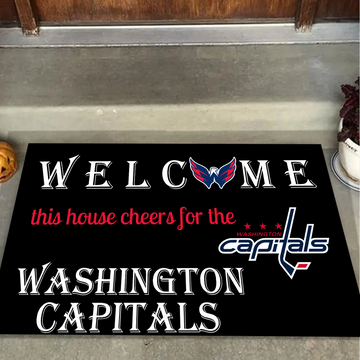 Welcome This House Cheers for Washington Capitals Doormat