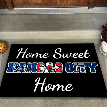 Home Sweet Kansas City Home Doormat for Kansas City Sports Fans