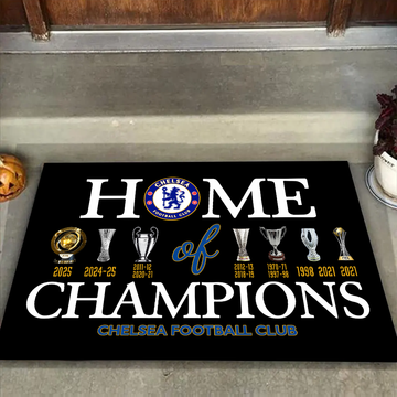 Chelsea Football Club Home of Champions Mat for Fans