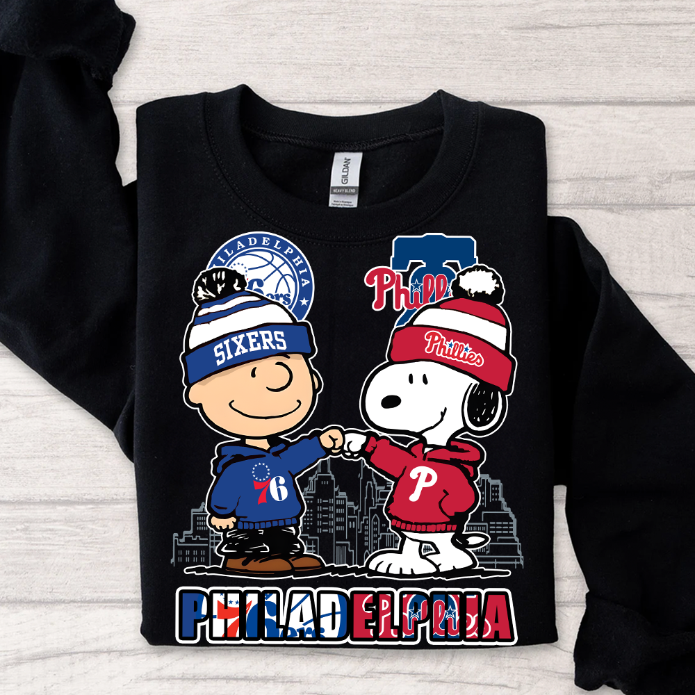 Philadelphia 76ers x Phillies Snoopy Shirt – Philly Sports Fans Tee