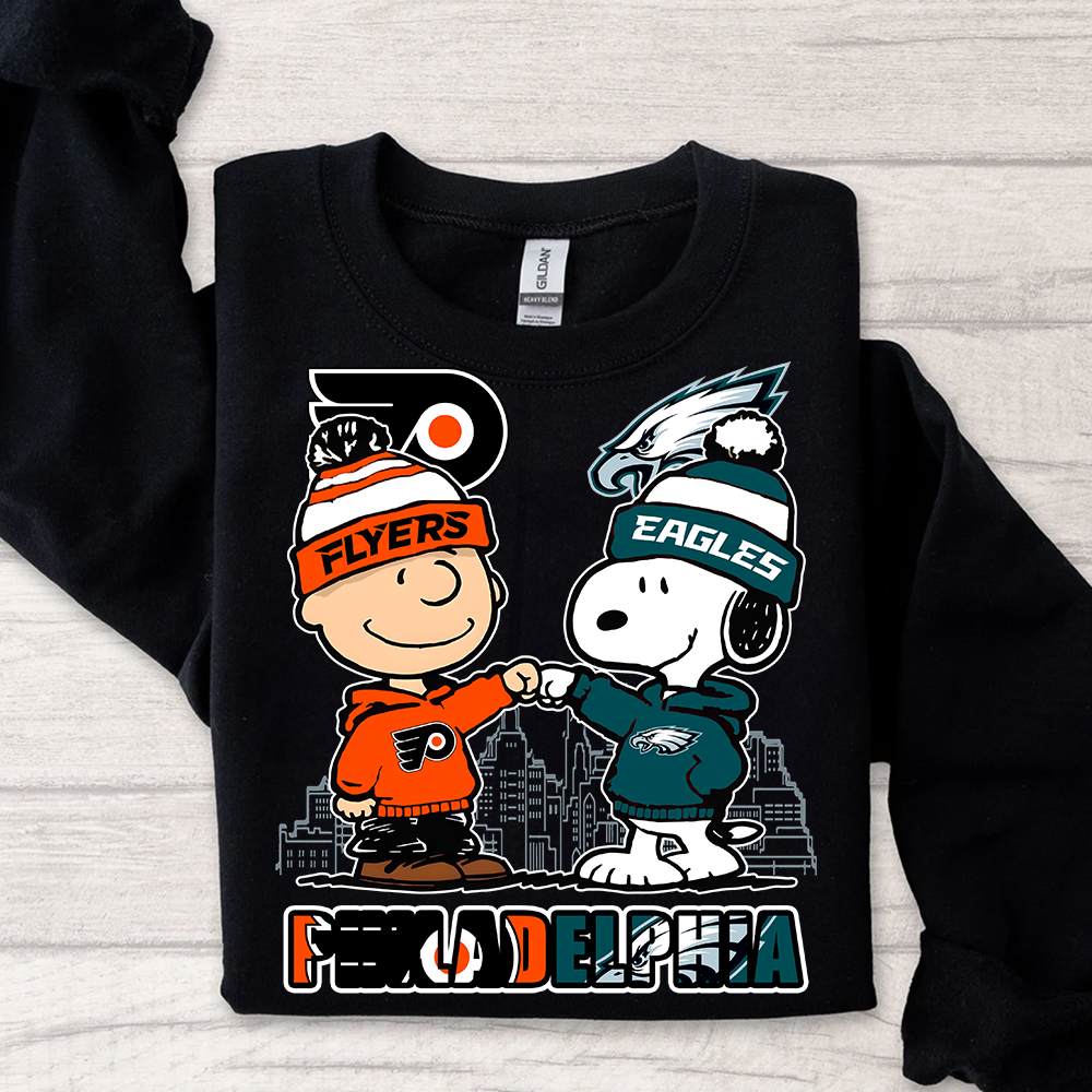 Philadelphia Flyers x Eagles Snoopy Shirt – Philly Sports Fans Tee