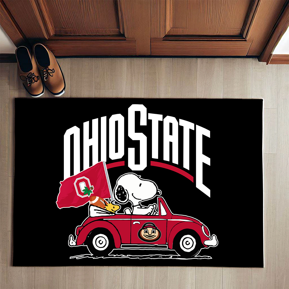 Ohio State Buckeyes Snoopy Doormat for Fans