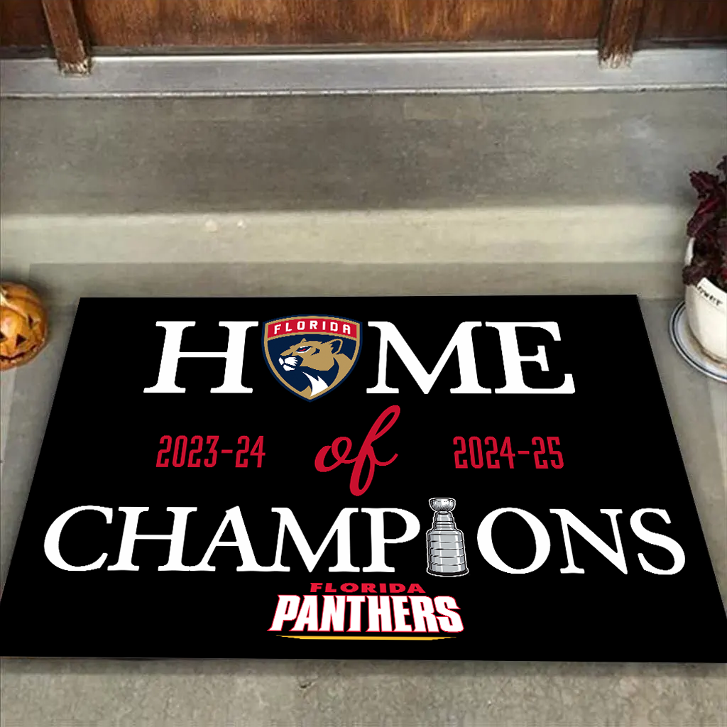 2025 Stanley Cup Champions Home of Champions Doormat for Fans