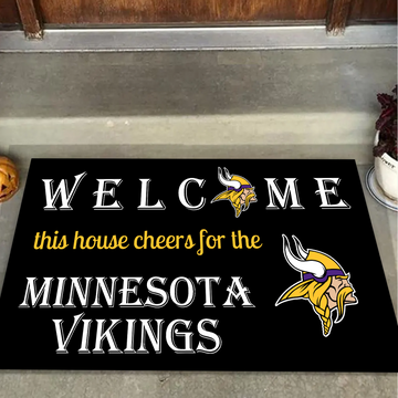 Welcome This House Cheer for Minnesota Doormat