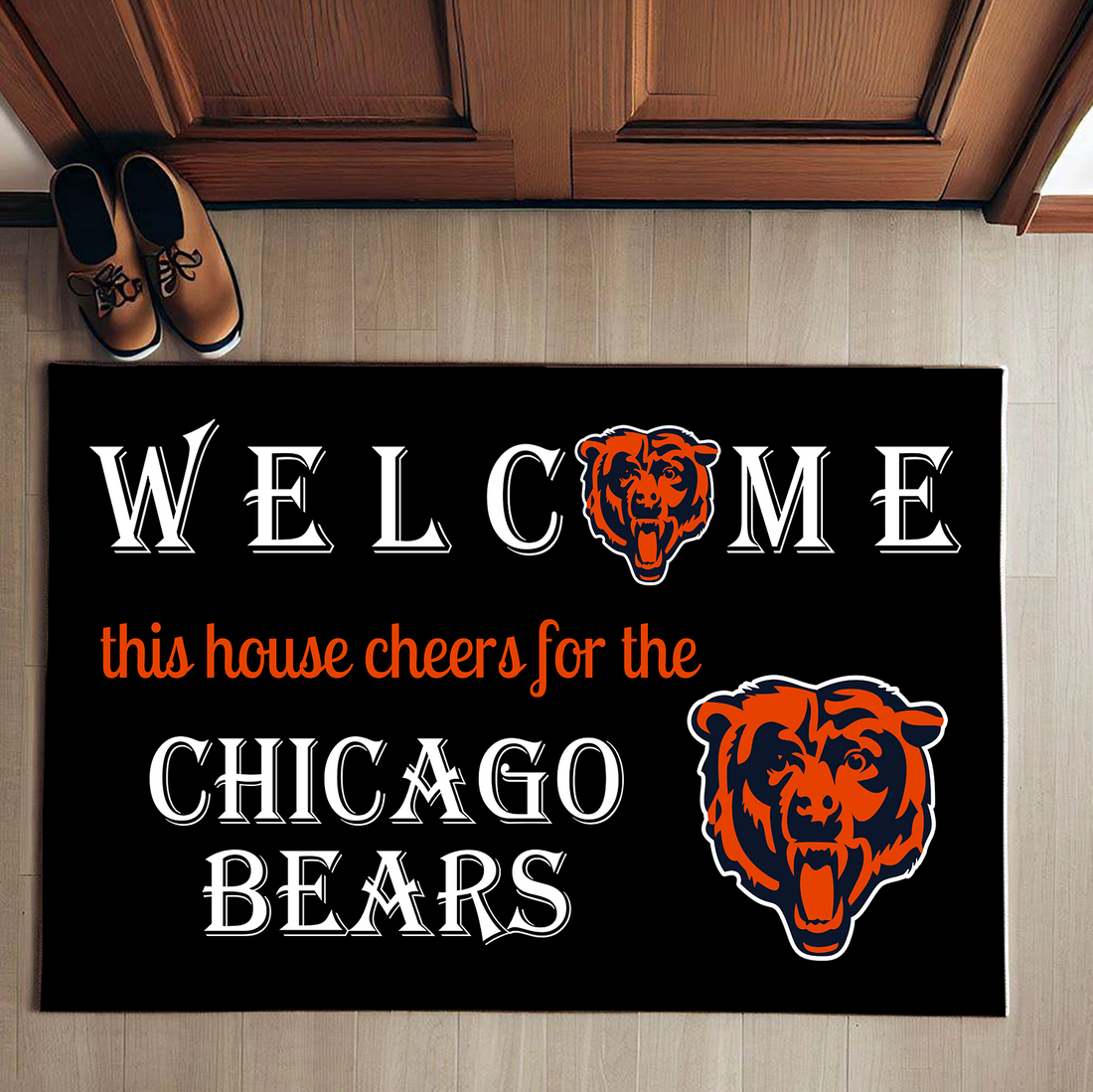 Welcome This House Cheer for Chicago Bears Doormat