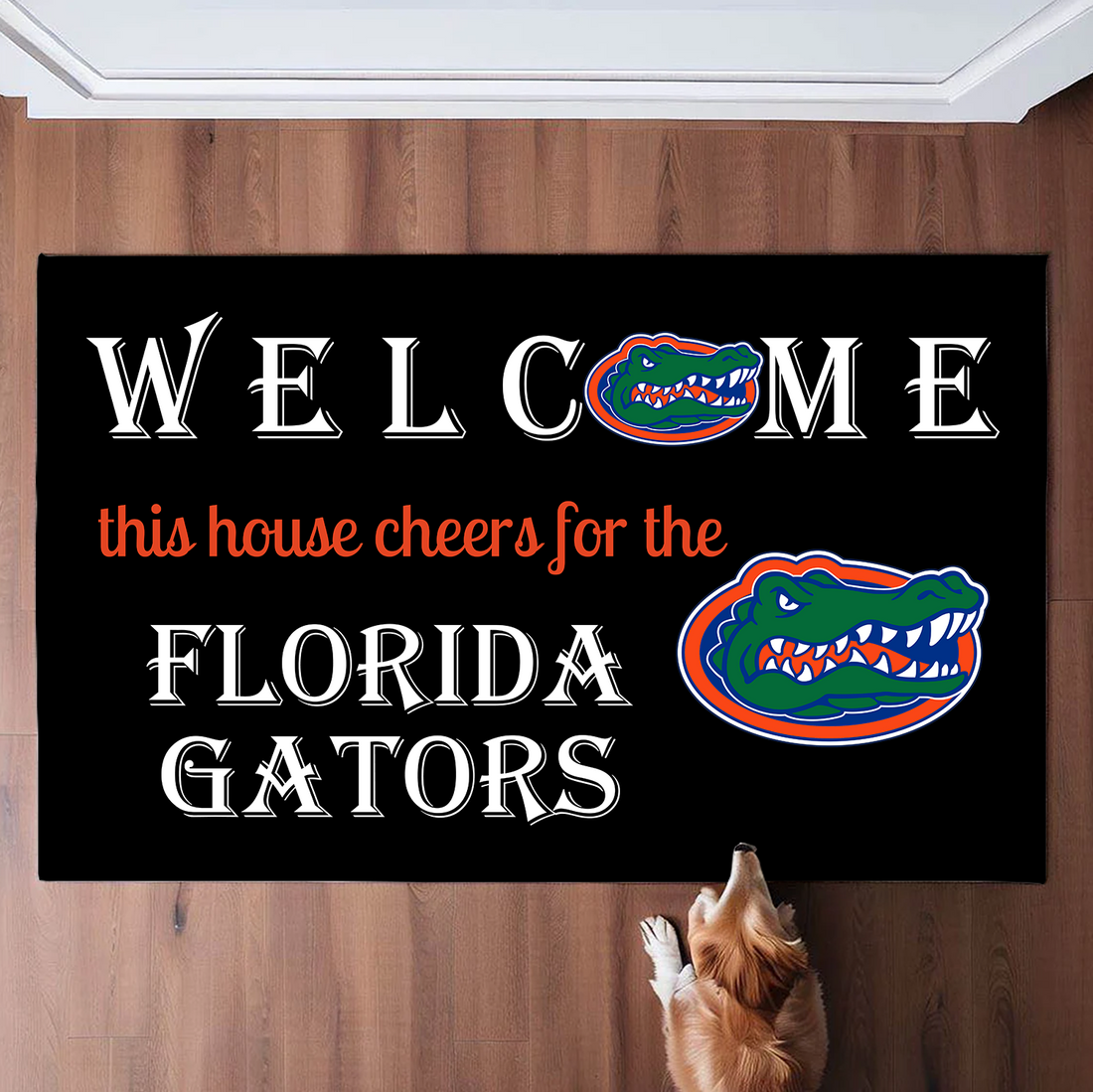 Welcome This House Cheers for Florida Gators Doormat for Fans