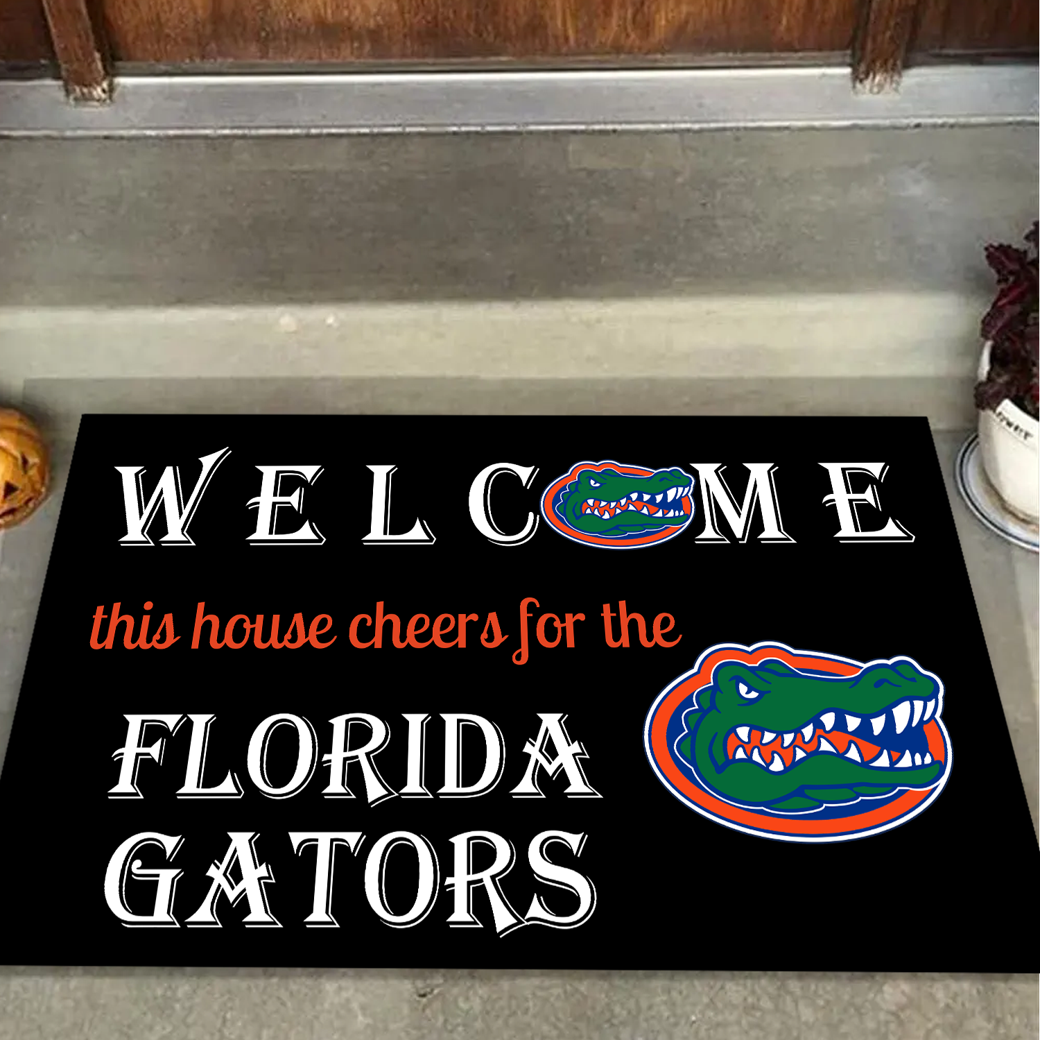 Welcome This House Cheers for Florida Gators Doormat for Fans