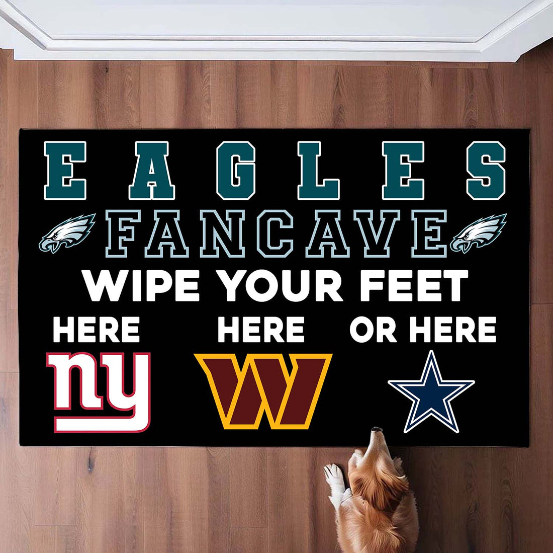 Eagles Fancave Mat – Wipe Your Feet Here