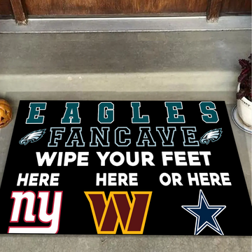 Eagles Fancave Mat – Wipe Your Feet Here