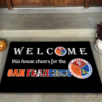 Welcome This House Cheers for San Francisco Doormat