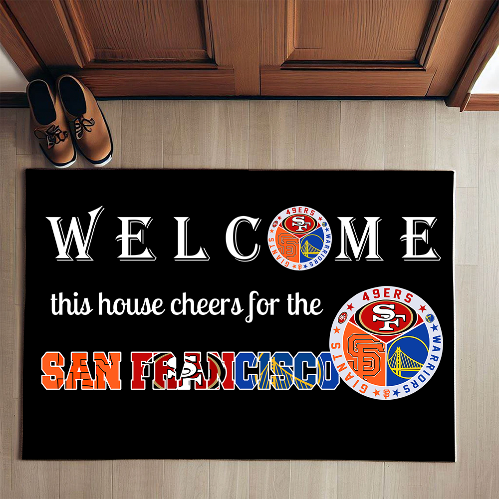 Welcome This House Cheers for San Francisco Doormat