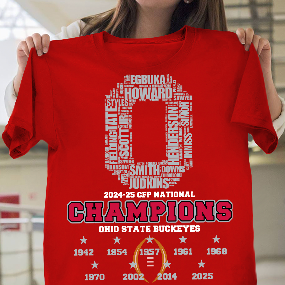Ohio State Buckeyes CFP National Championship 2025 T-Shirt for Fans