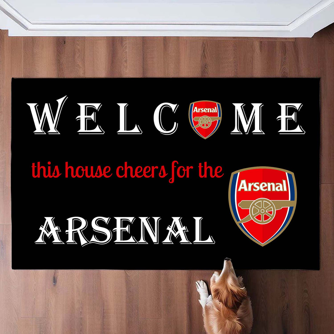 Welcome This House Cheers for Arsenal Doormat for Fans