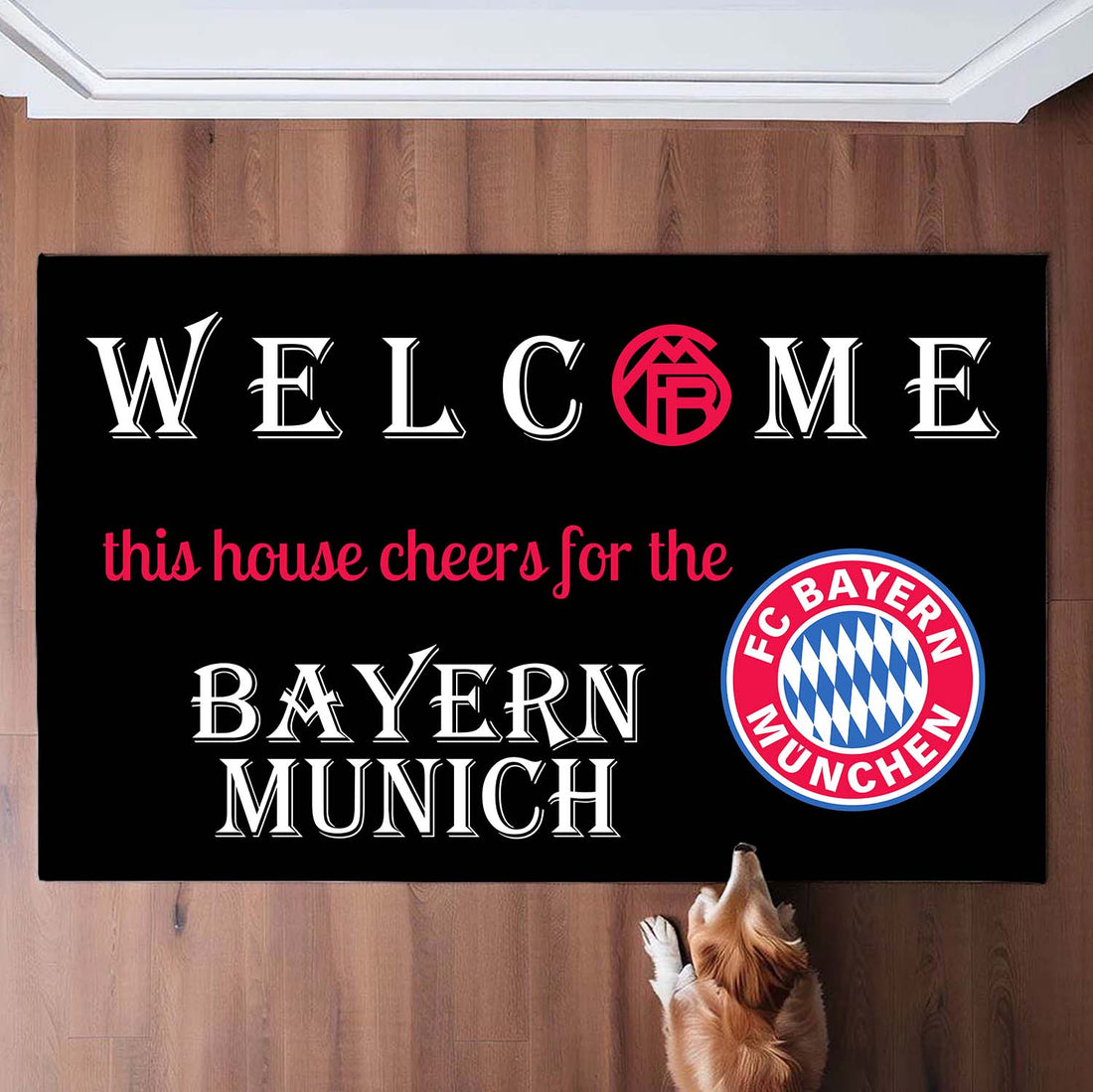 Welcome This House Cheers for Bayern Munich Doormat for Fans