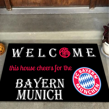 Welcome This House Cheers for Bayern Munich Doormat for Fans