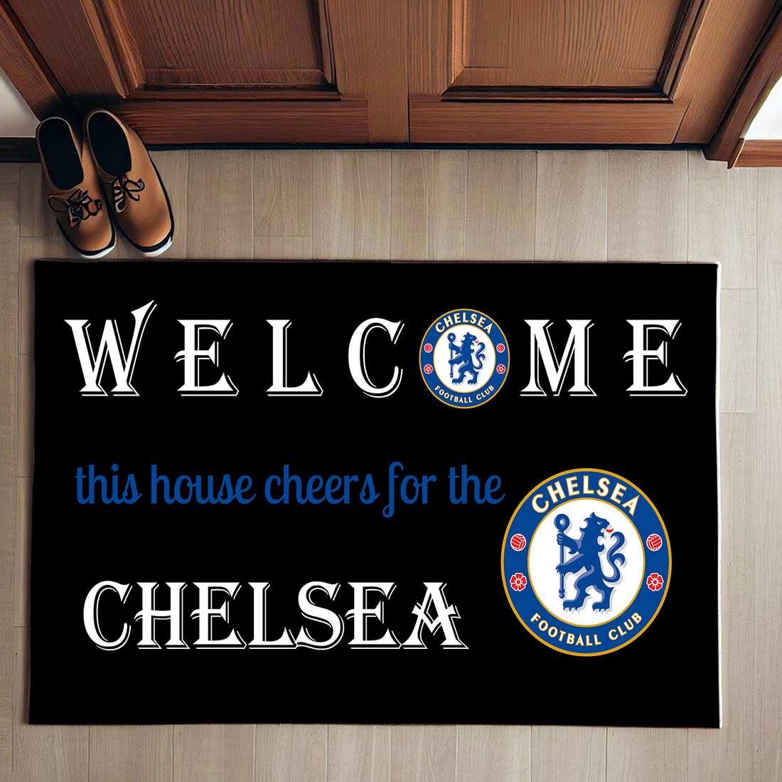 Welcome This House Cheers for Chelsea Doormat for Fans