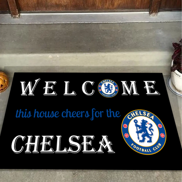 Welcome This House Cheers for Chelsea Doormat for Fans