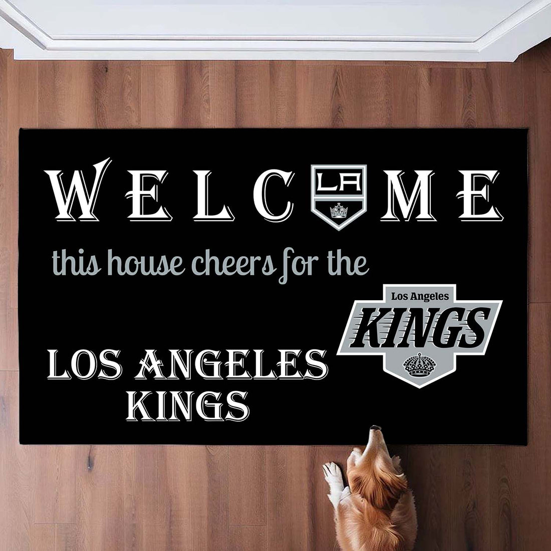 Welcome This House Cheers for Los Angeles Kings Doormat for Fans