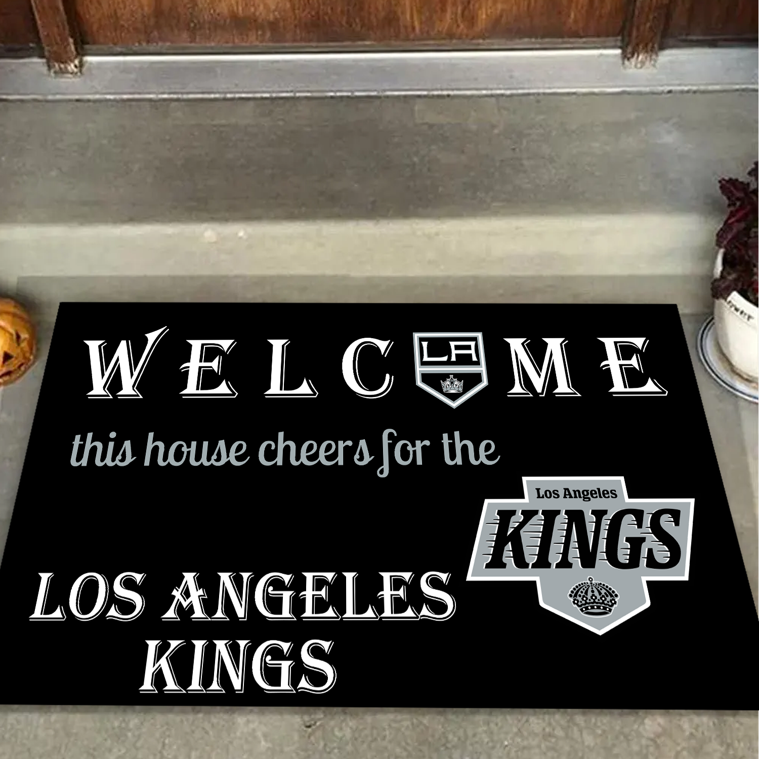 Welcome This House Cheers for Los Angeles Kings Doormat for Fans