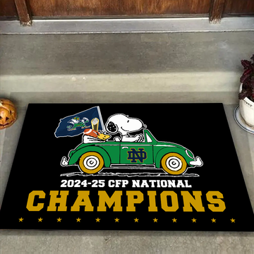 2025 CFP National Champions Notre Dame Fighting Irish Doormat for Fans