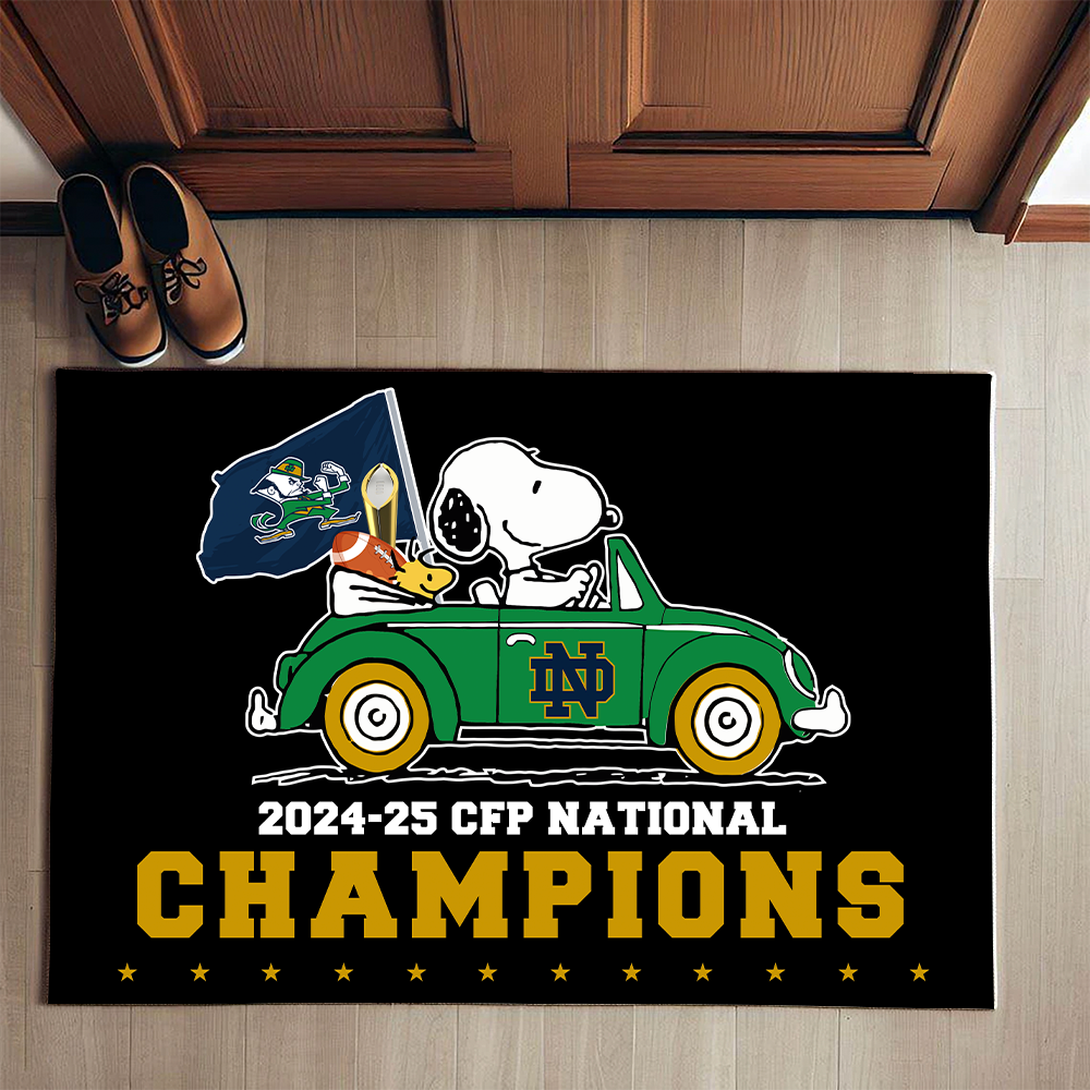 2025 CFP National Champions Notre Dame Fighting Irish Doormat for Fans