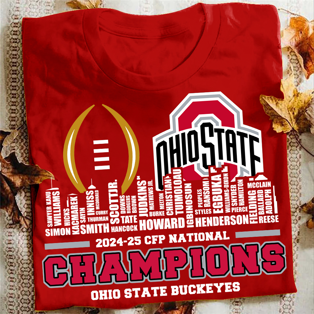 Ohio State Buckeyes CFP National Championship 2025 T-Shirt for Fans
