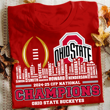 Ohio State Buckeyes CFP National Championship 2025 T-Shirt for Fans