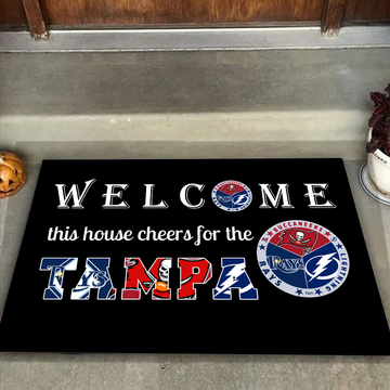 Welcome This House Cheers for Tampa Doormat for Fans