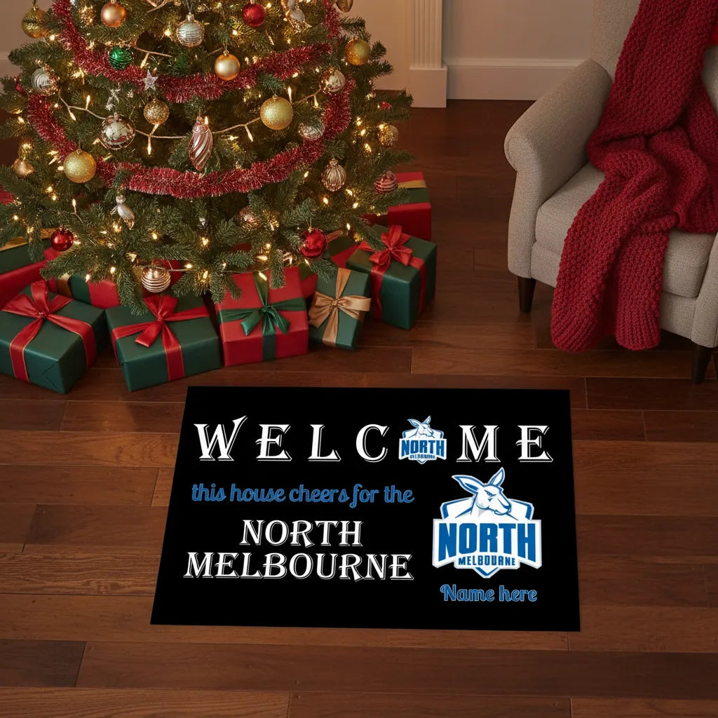 Customized Welcome This House Cheers For The North Melbourne Mat For Fans