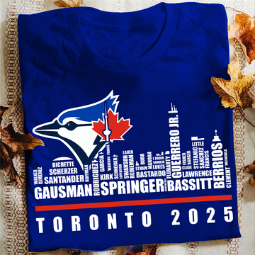 Toronto Blue Jays Unisex Heavy Cotton Tee - Sports Fan Shirt, Baseball Apparel, Gifting, 2025 Celebration, Casual Wear