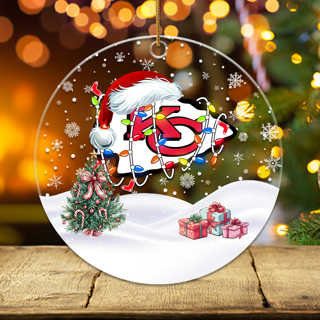 Kansas City Chiefs Christmas Ornaments Merry Christmas