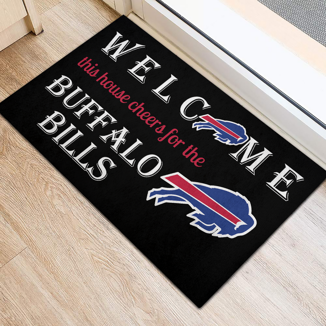 Welcome This House Cheer for Bills Doormat