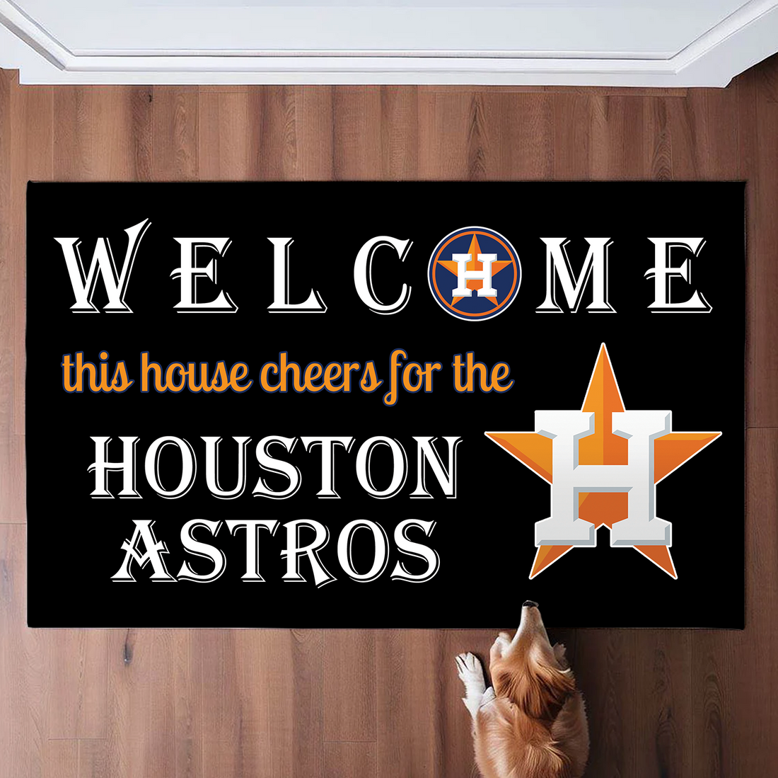 Welcome This House Cheers for The Houston Astros Doormat for Fans