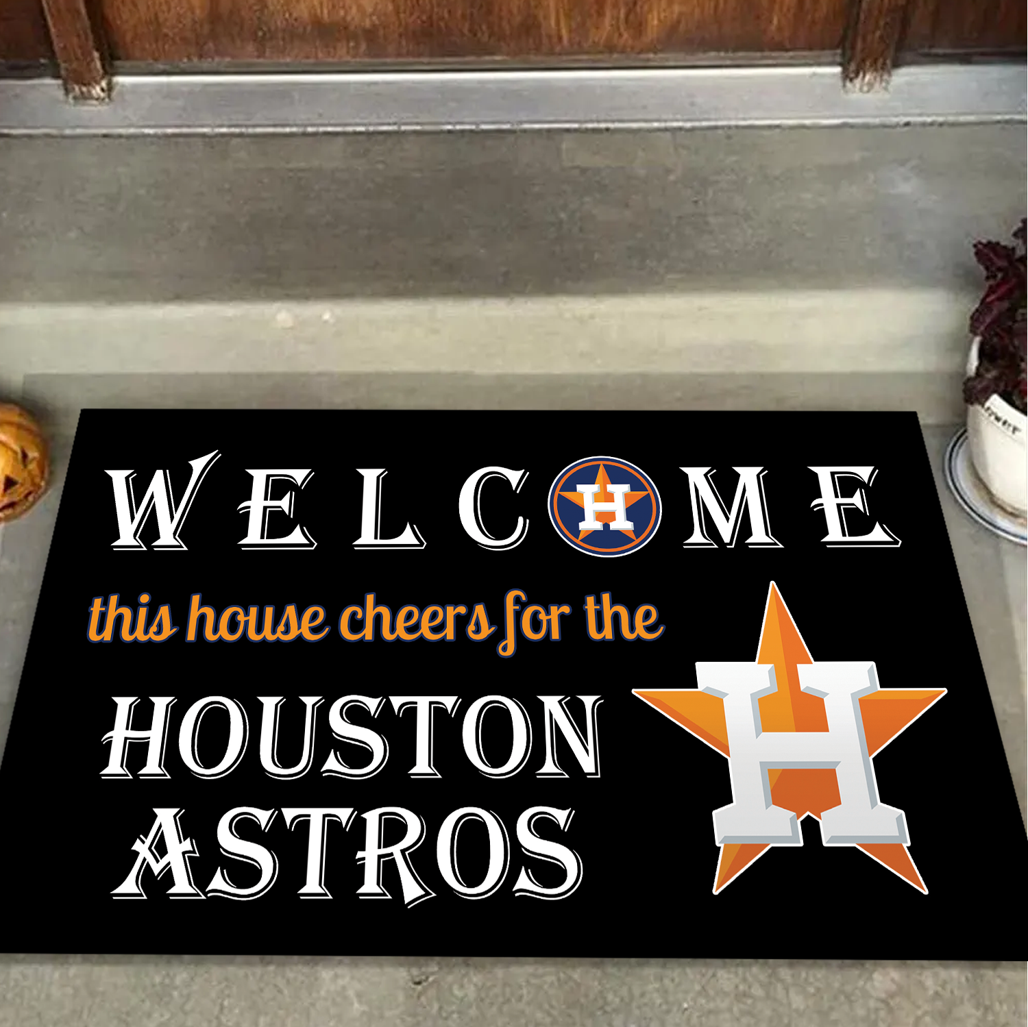 Welcome This House Cheers for The Houston Astros Doormat for Fans