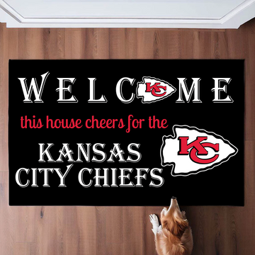 Welcome This House Cheer for Kansas City Doormat