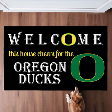 Welcome This House Cheer for Oregon Doormat