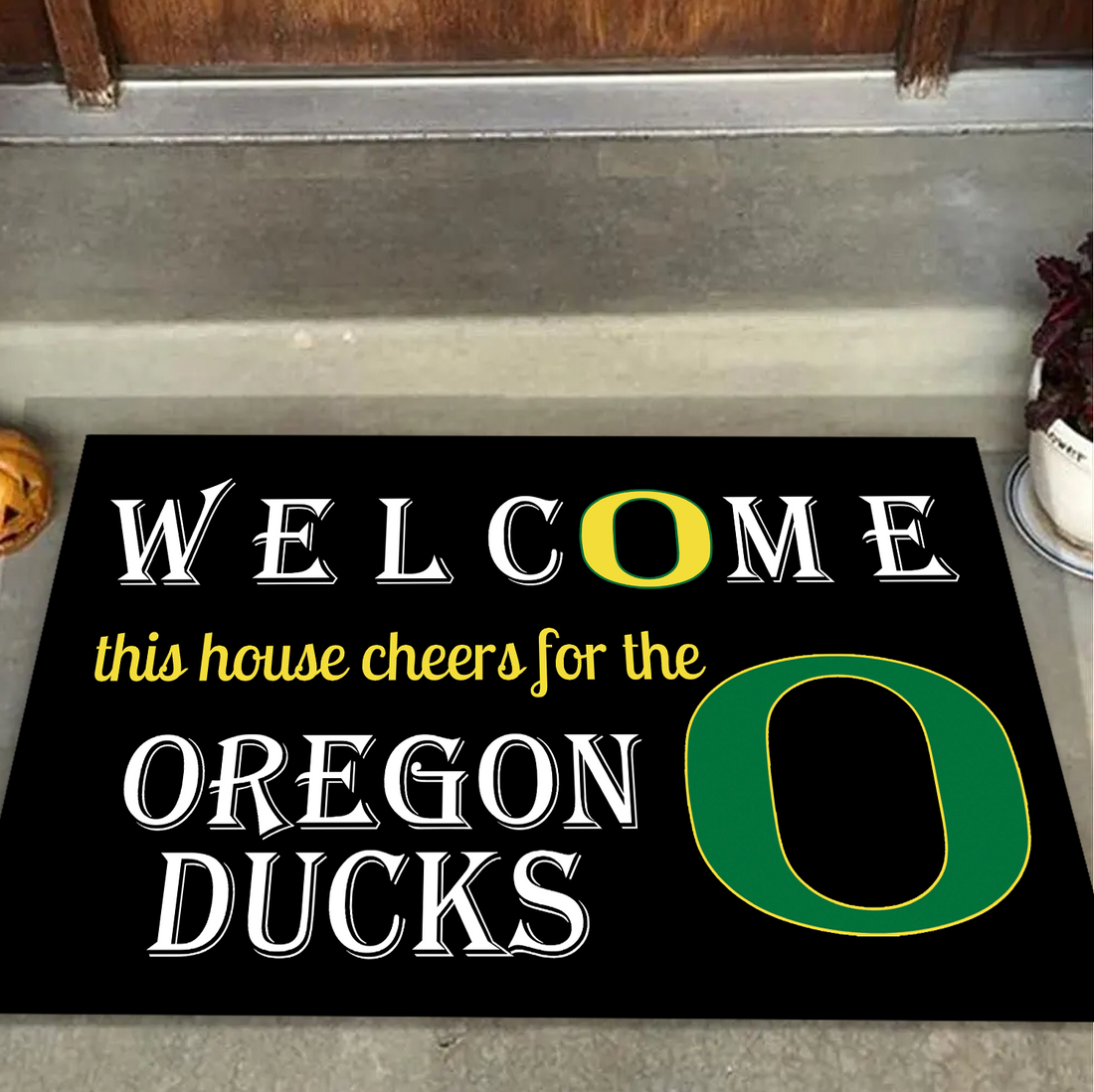 Welcome This House Cheer for Oregon Doormat