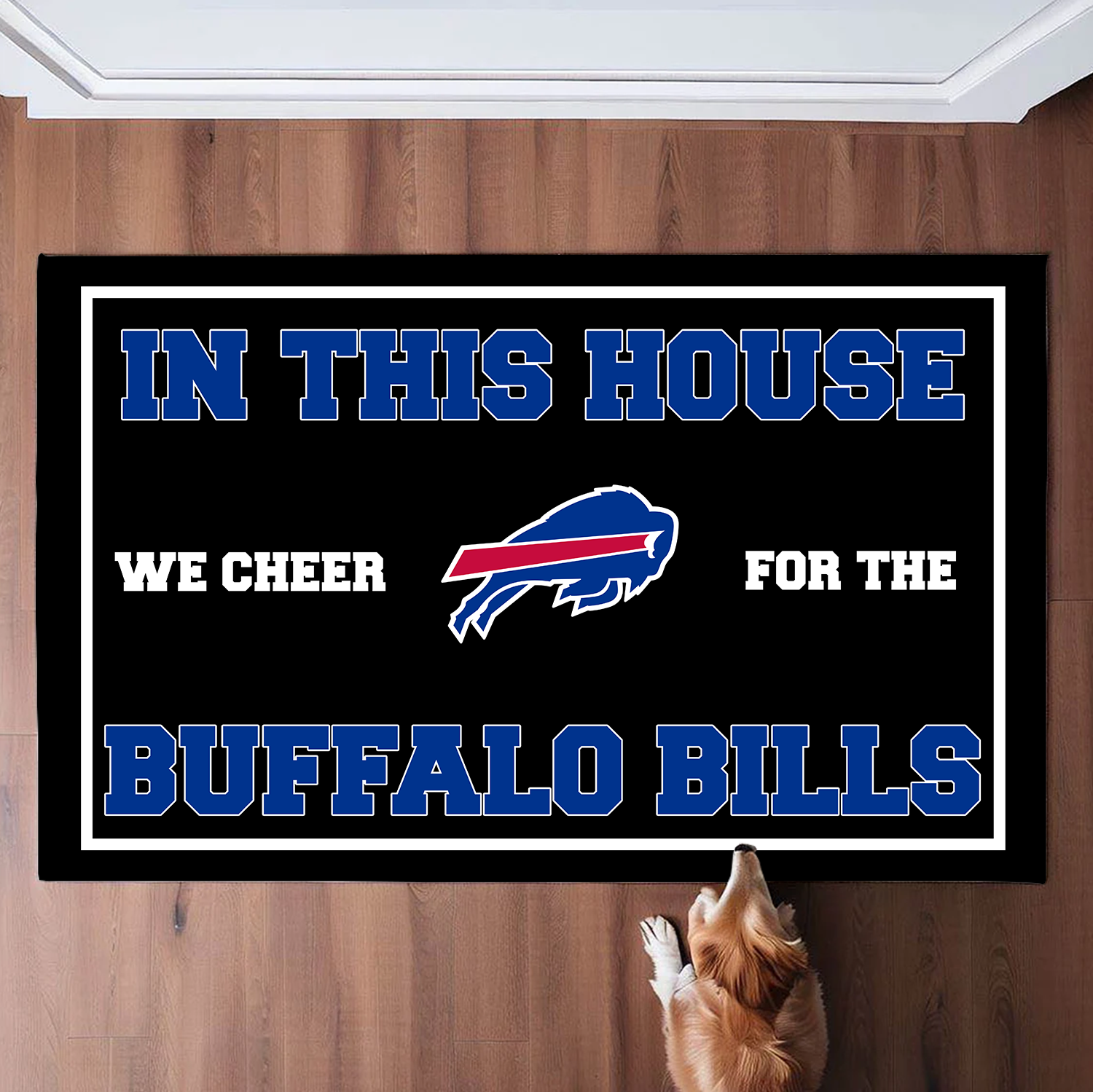 In This House We Cheer for The Buffalo Bills Doormat