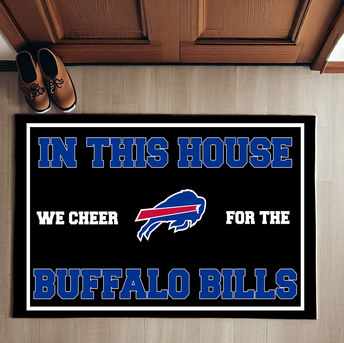 In This House We Cheer for The Buffalo Bills Doormat