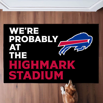 Probably At The Highmark Stadium Doormat Buffalo Bills Doormat